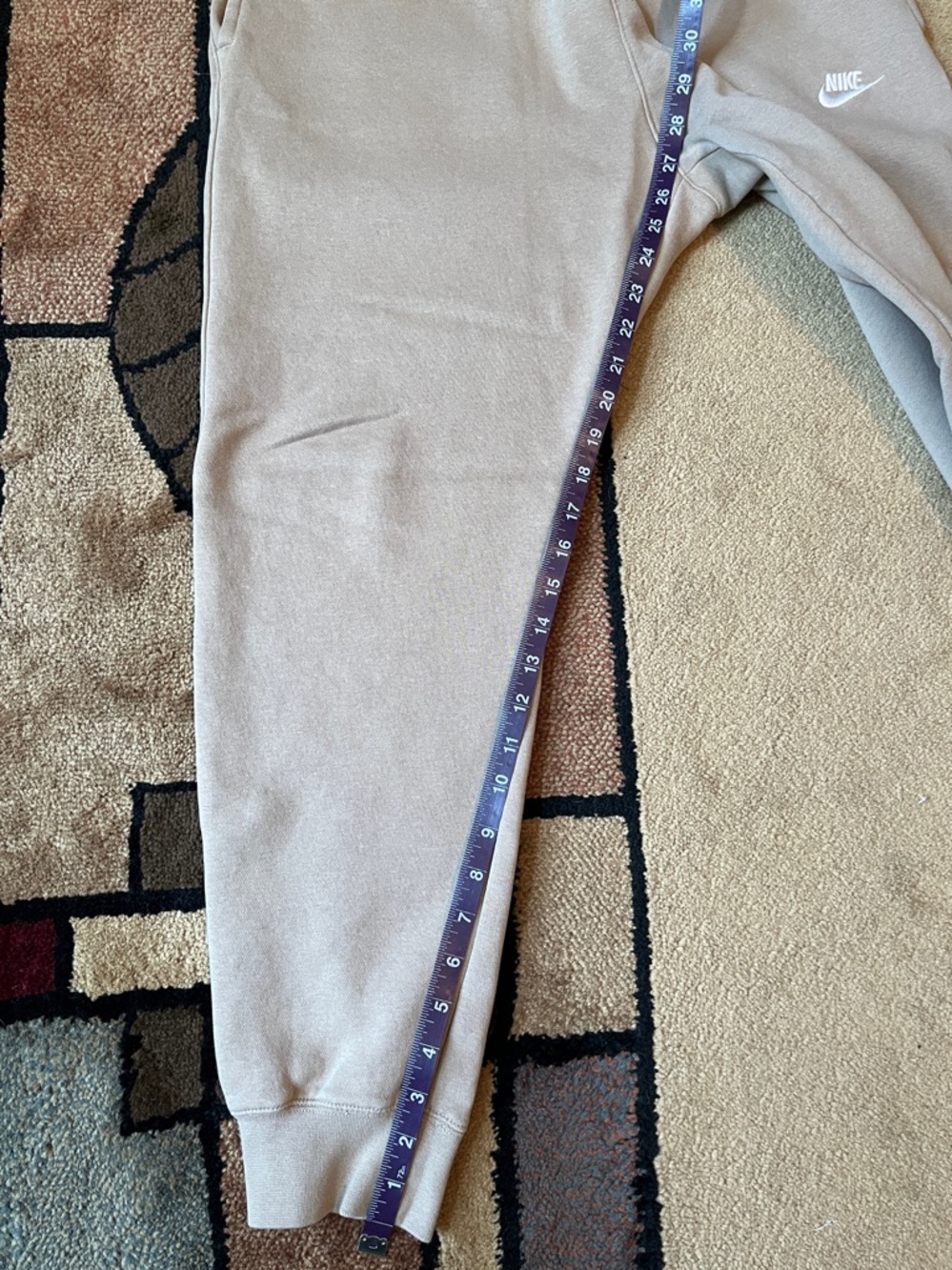 Nike Men’s Khaki Joggers - Size M Sweatpants - Athletic Fit - Picture 11 of 14